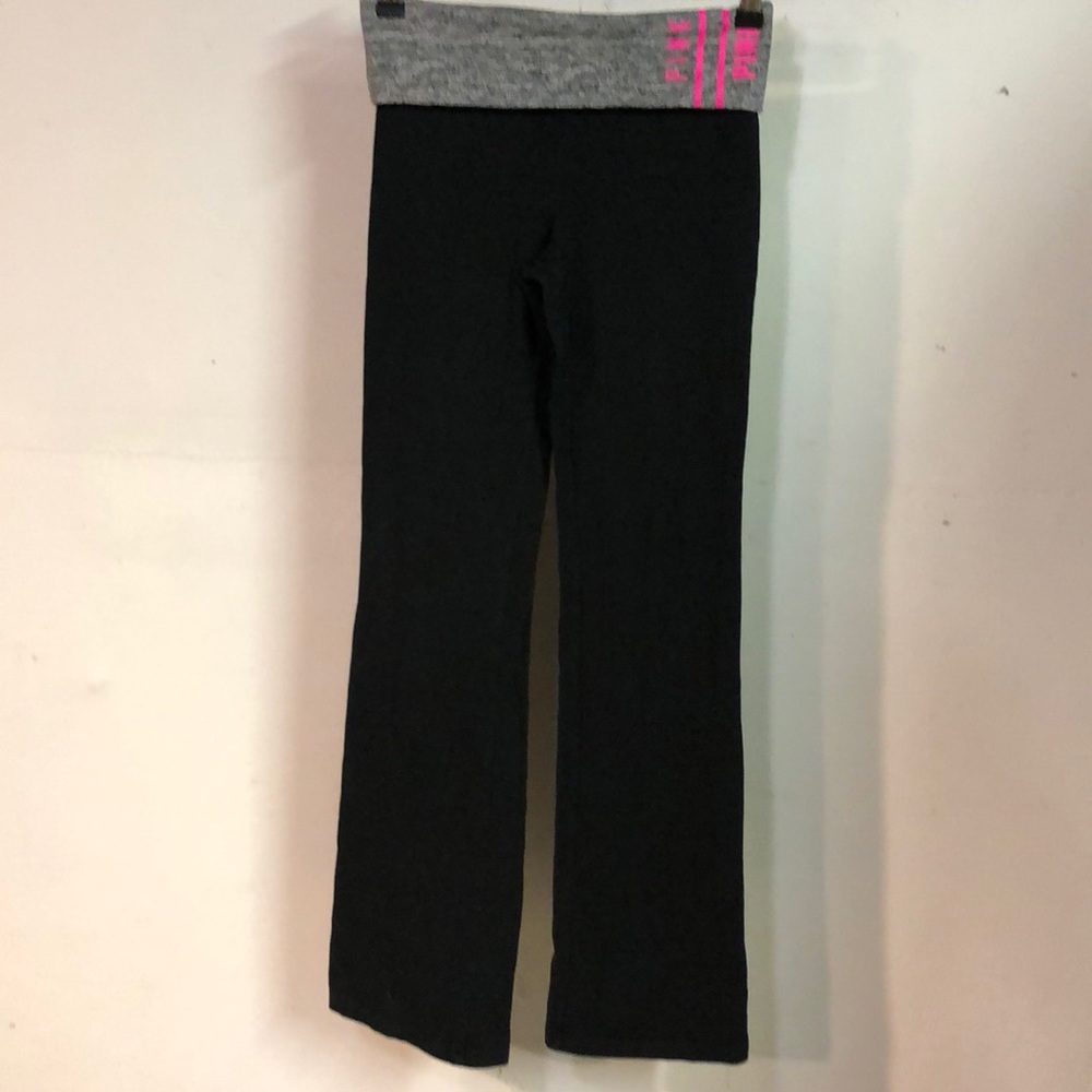 Pink Victoria Secret yoga pants black XS